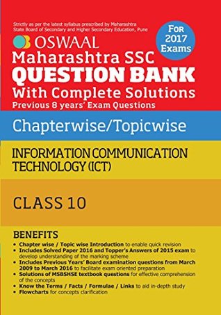 Download Oswaal Maharashtra SSC Question Bank with Complete Solution for Class 10 Information Communication Technology (ICT). - Panel of Experts | ePub