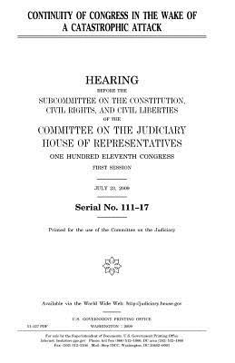 Full Download Continuity of Congress in the Wake of a Catastrophic Attack - U.S. Congress file in ePub