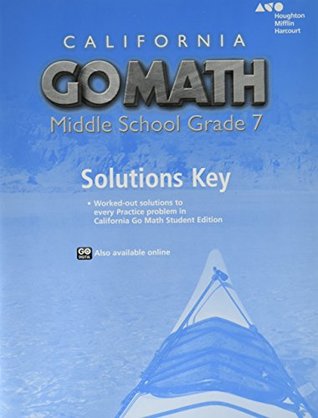 Full Download Holt McDougal Go Math! California: Solution Key Grade 7 - Holt McDougal | ePub