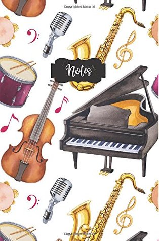 Read Online Notes: 120 Blank Lined Page Softcover Music Notes Journal, College Ruled Composition Notebook, 6 x 9 Blank Line Watercolor Musical Instruments Design Cover Note Book - Tri-Moon Press file in ePub