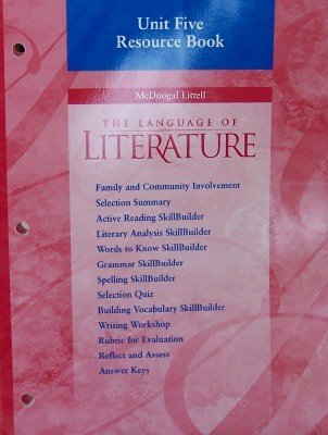 Read Online McDougal Littell Language of Literature: Resource Book Unit 5 Grade 7 - McDougal Littel file in ePub