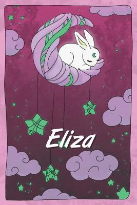 Read Eliza: personalized notebook sleeping bunny on the moon with stars softcover 120 pages blank useful as notebook, dream diary, scrapbook, journal or gift idea - Jenny Illus | PDF