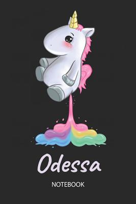 Read Odessa - Notebook: Blank Ruled Personalized & Customized Name Rainbow Farting Unicorn School Notebook Journal for Girls & Women. Funny Unicorn Desk Accessories for Kindergarten, Primary, Back To School Supplies, Birthday & Christmas Gift for Women. -  file in ePub