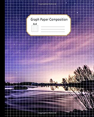 Download Graph Paper Composition Notebook: Grid Paper Journal: Quad Ruled 4 Squares per Inch (4x4) Night Sky River Workbook for Math, Science, Design, Writing Practice, Sketching -  file in ePub