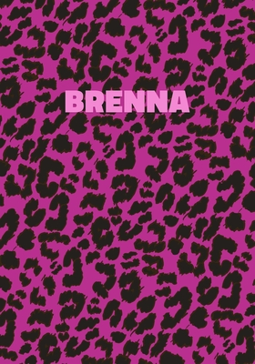 Read Online Brenna: Personalized Pink Leopard Print Notebook (Animal Skin Pattern). College Ruled (Lined) Journal for Notes, Diary, Journaling. Wild Cat Theme Design with Cheetah Fur Graphic -  file in ePub